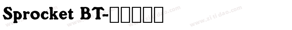 Sprocket BT字体转换